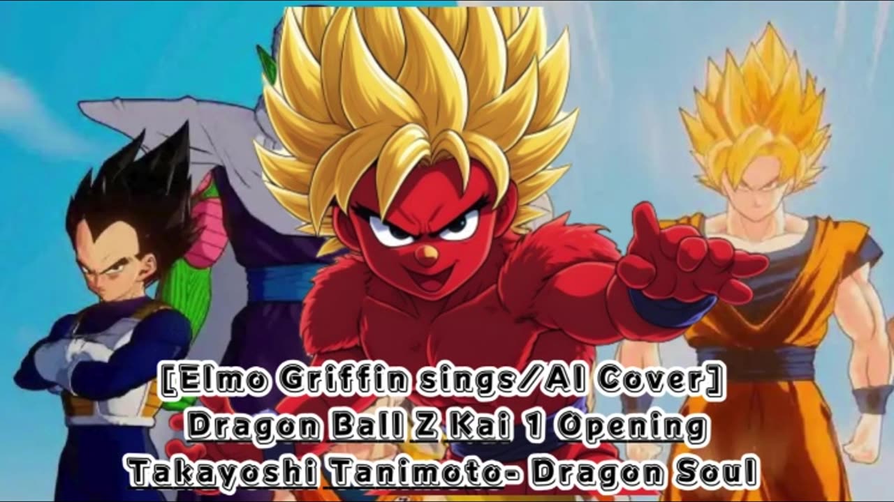 [Elmo sings/AI Cover] Dragon Ball Z Kai 1 Opening Takayoshi Tanimoto - Dragon Soul