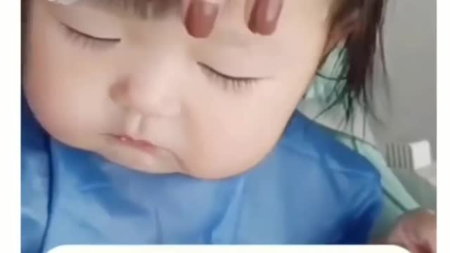 Cute baby cut hair