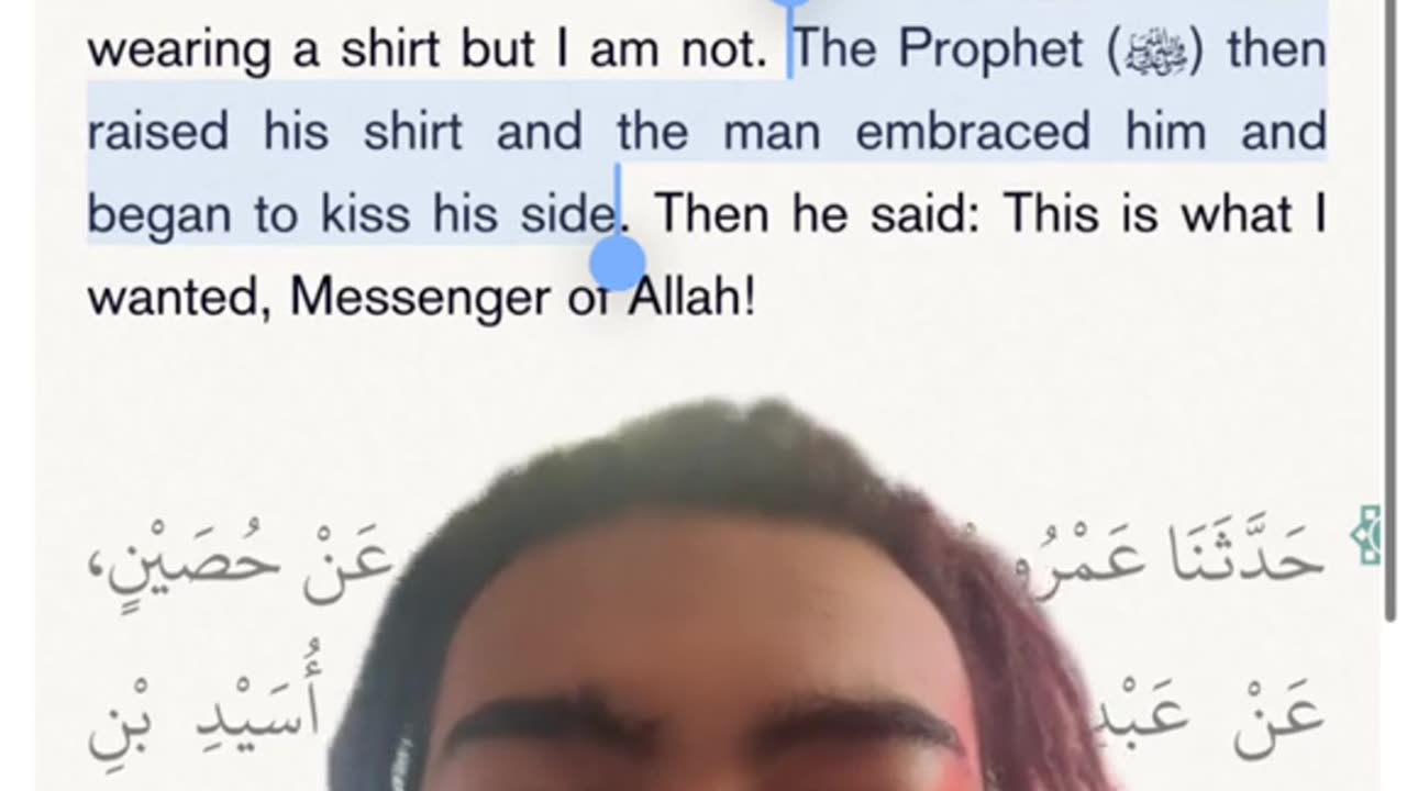 Mohammed egocentric lift his shirt a man kiss his torso Islam ChurchOfSatan