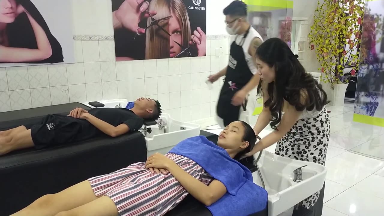 Vietnam Barbershop, where you can relax with beautiful girls