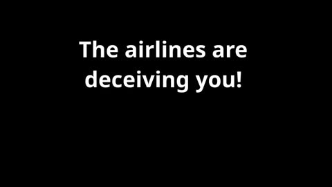 The jet fuel HOAX - The airlines are lying to you.