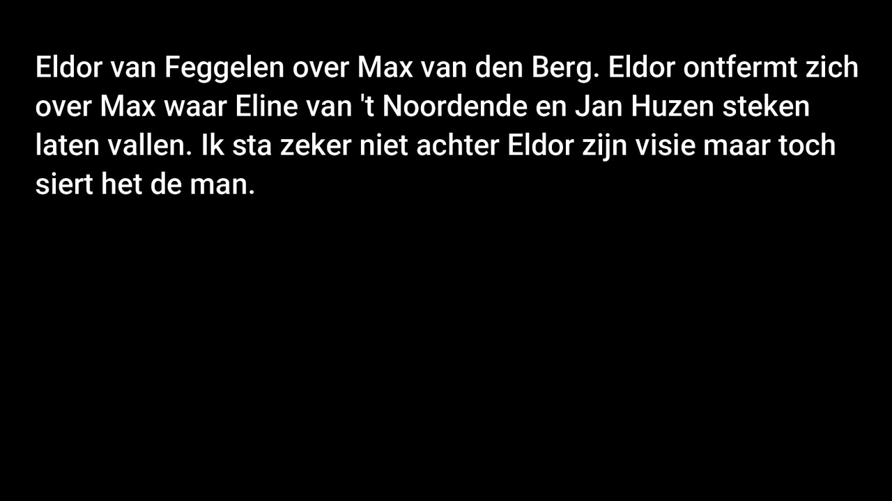 2022-01-22 Eldor van Feggelen haalt Legitimatie terug en spreekt steun richting Max uit