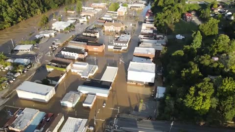Helene flooding in Cocke County, TN - Drone video shows catastrophic damage