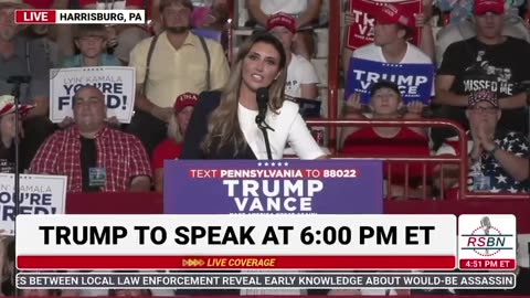 Alina Habba TAKES DOWN Kamala Harris at Trump rally in Harrisburg, PA