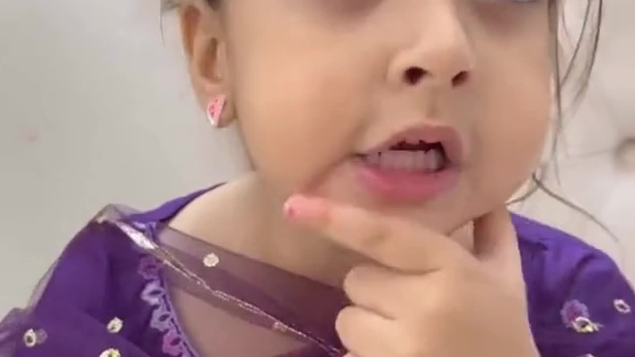 Cute Baby angry on Dad watch full video #fun