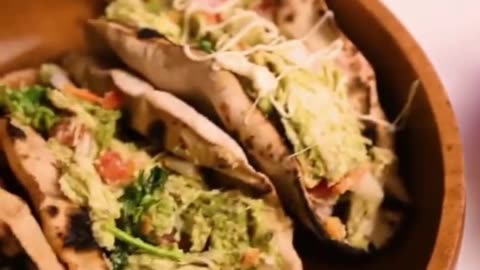 Afghani Chicken-filled Tacos