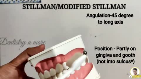 BRUSHING TECHNIQUES DEMONSTRATION