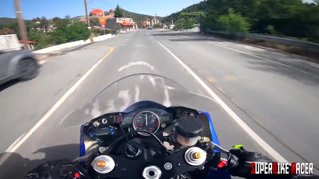 Motorcycle Street Riding With Yamaha R6