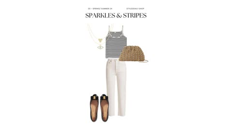 Styling Sparkles & Stripes: Navy & Cream Elegance | Styled Daily