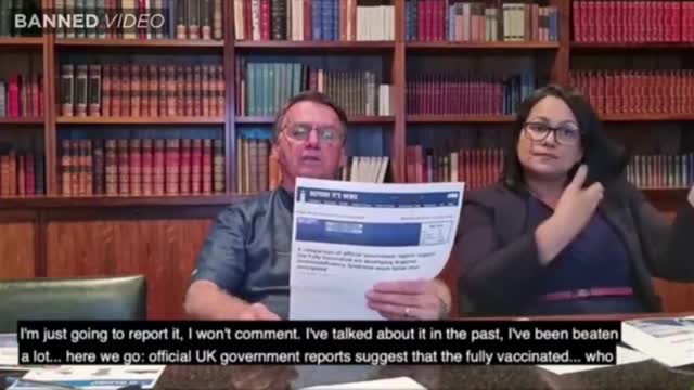 CENSORED: Brazilian President Bolsonaro Reads Report Connecting COVID Vaccines To AIDS