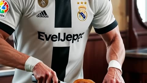 Cristiano Ronaldo Cooking Chicken