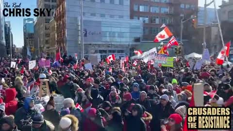 Chris Sky speaks to the Trucker Freedom Convoy in Ottawa 2022