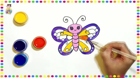 Butterfly Art for Kids 🦋 Ages 8-10 | Easy Painting Lesson for Beginners