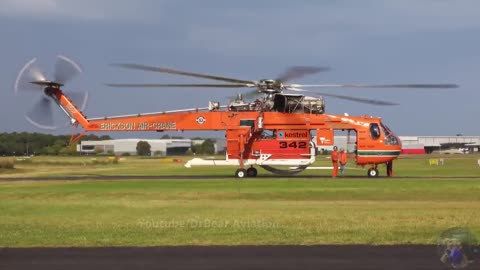 Erickson S-64F AirCrane Scramble in Response to Wildfire
