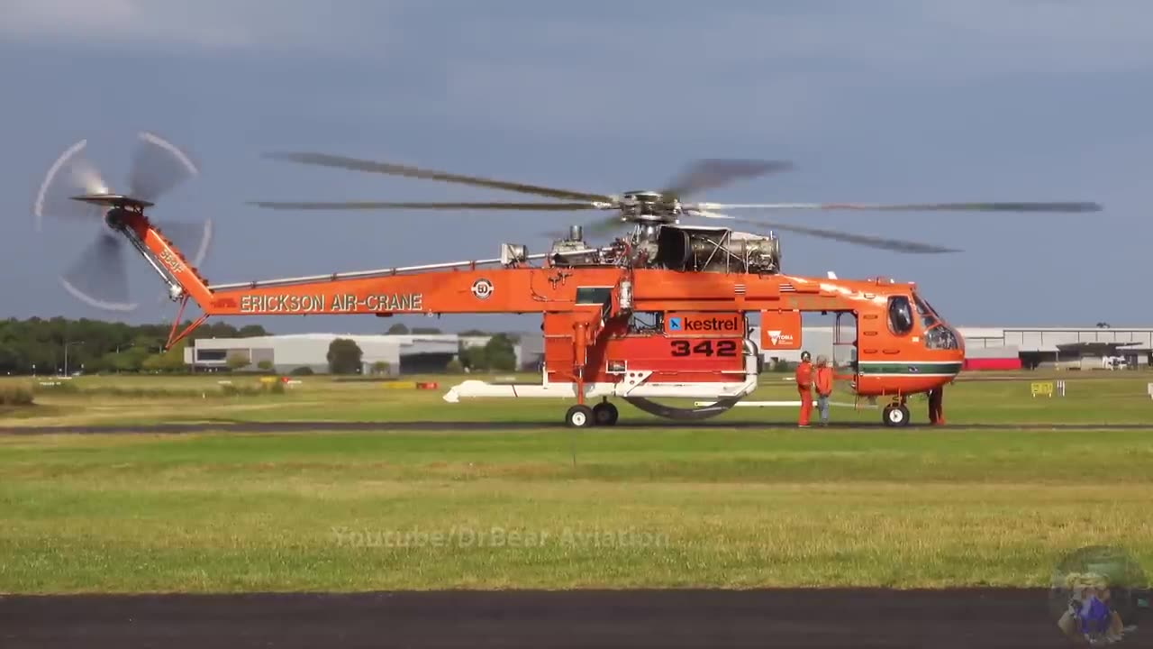 Erickson S-64F AirCrane Scramble in Response to Wildfire