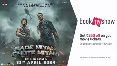 Bade Miyan Chote Miyan-Official Hindi Trailer | Akshay, Tiger, Prithviraj | AAZ |In Cinemas 10th Apr
