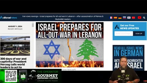 Monkey Minute -Wars and Rumors of Wars Israel in the News -8 4 2024
