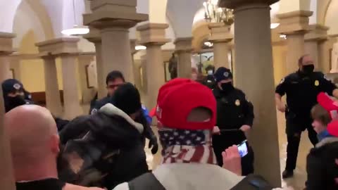 Protesters and Police Clashing Inside Capitol
