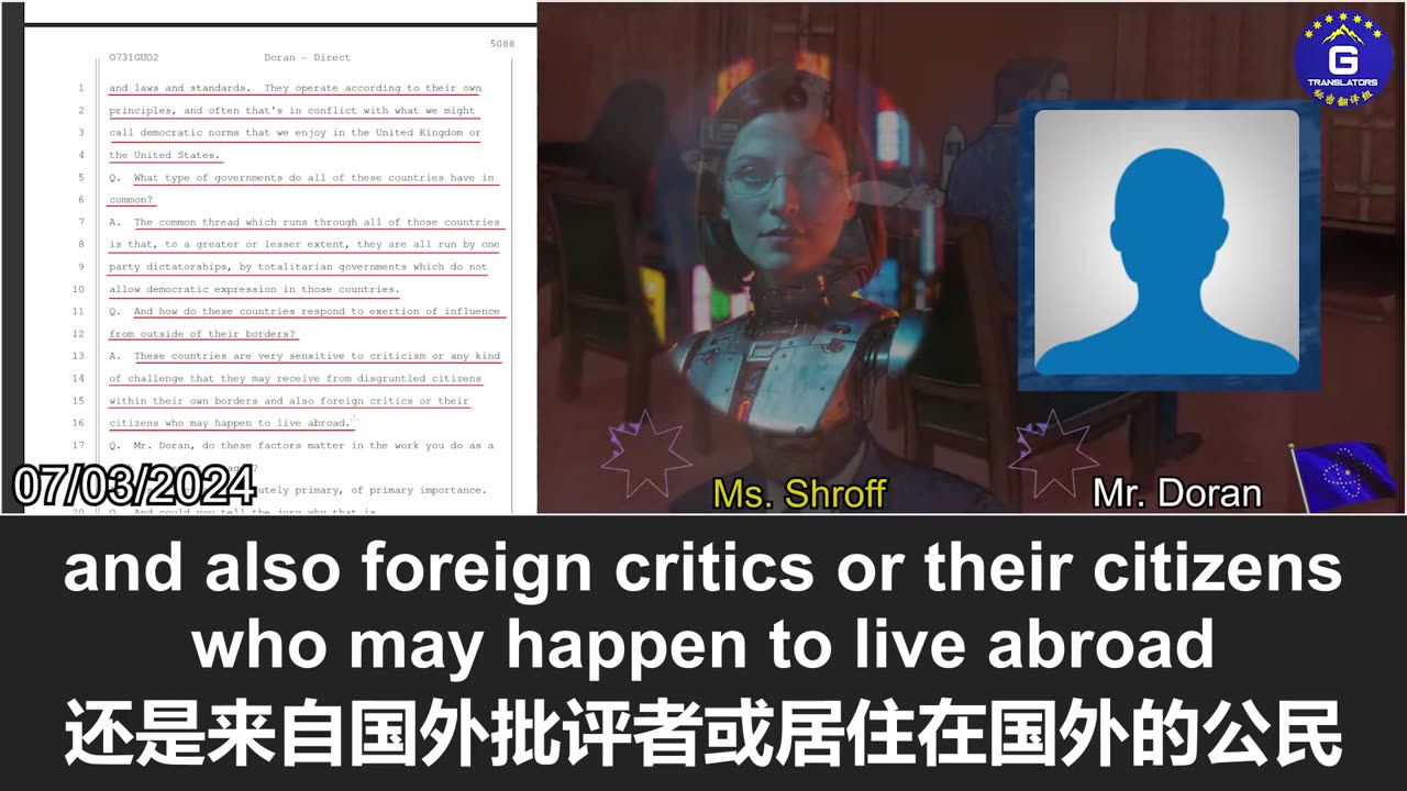 The PRC government tolerates no dissident and often uses state power to persecute his clients