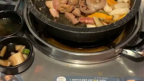 beef intestine fire show