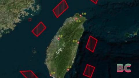 Chinese war games surrounded Taiwan with warships, aircraft