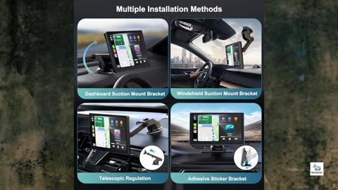 Review - Portable 9in Wireless Apple Carplay and Android Auto Touch Screen