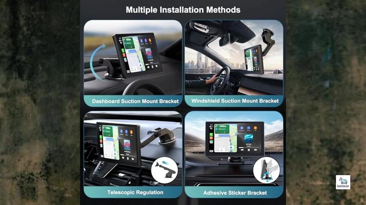 Review - Portable 9in Wireless Apple Carplay and Android Auto Touch Screen