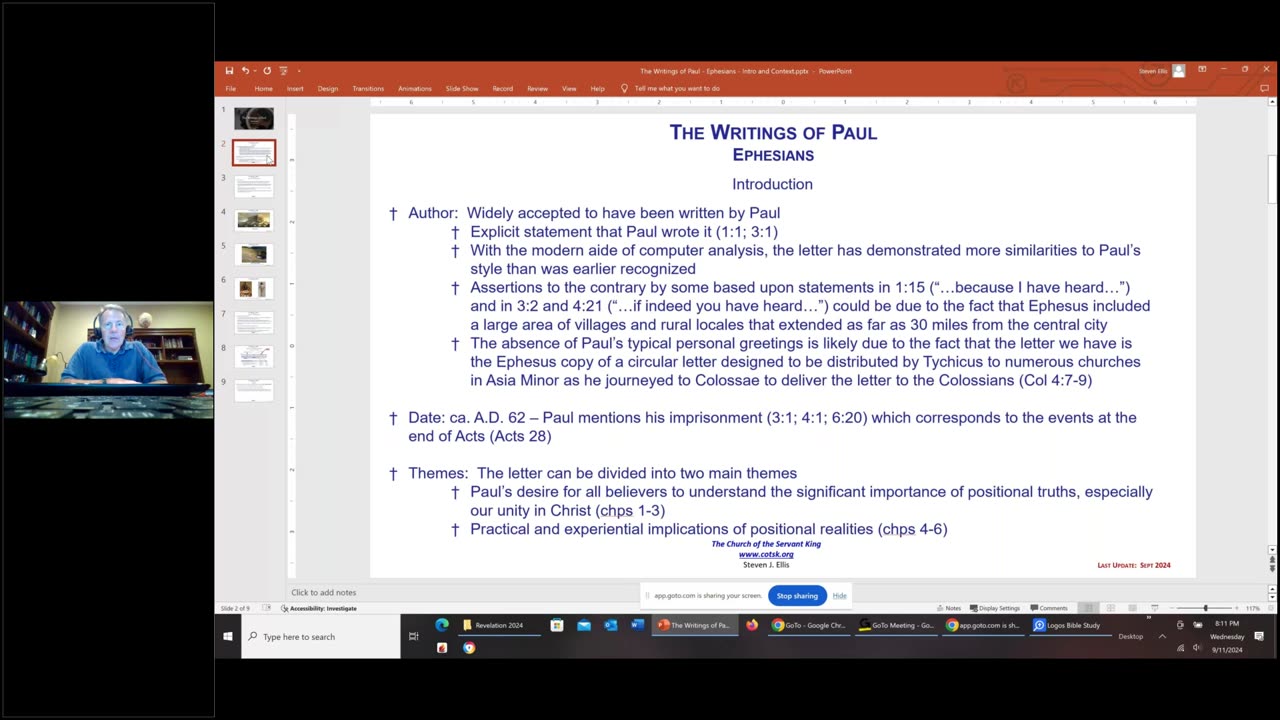 Ephesians – Introduction Part 1