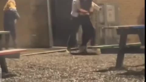 A brave Irish Aryan saves an Aryana from a savage 60 IQ monkey