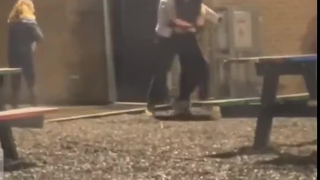 A brave Irish Aryan saves an Aryana from a savage 60 IQ monkey