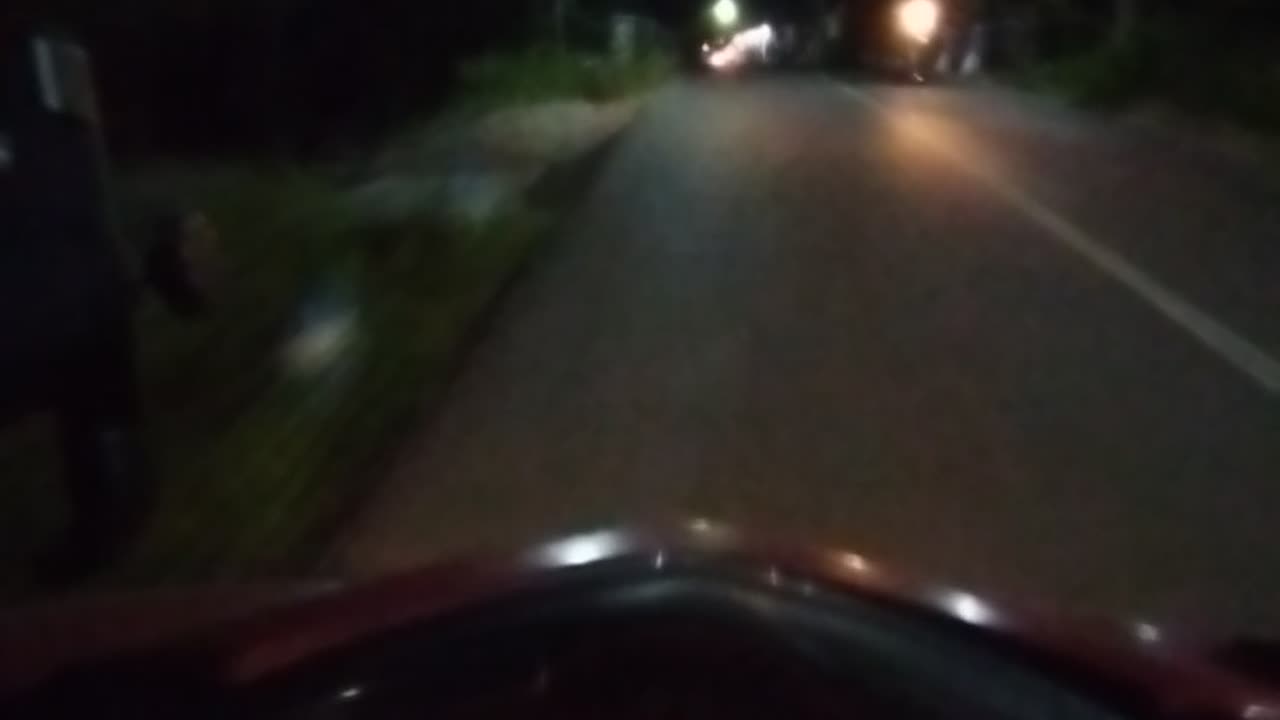 Night ride in indonesia
