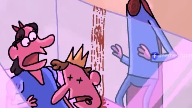 When the king died to save the queen, he must watch the funny cartoons