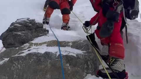 when he goes on expeditions to the Himalayas