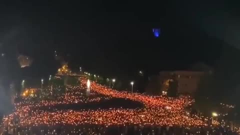 Thousands of Christians in France gathered together in a breathtaking display of faith and unity