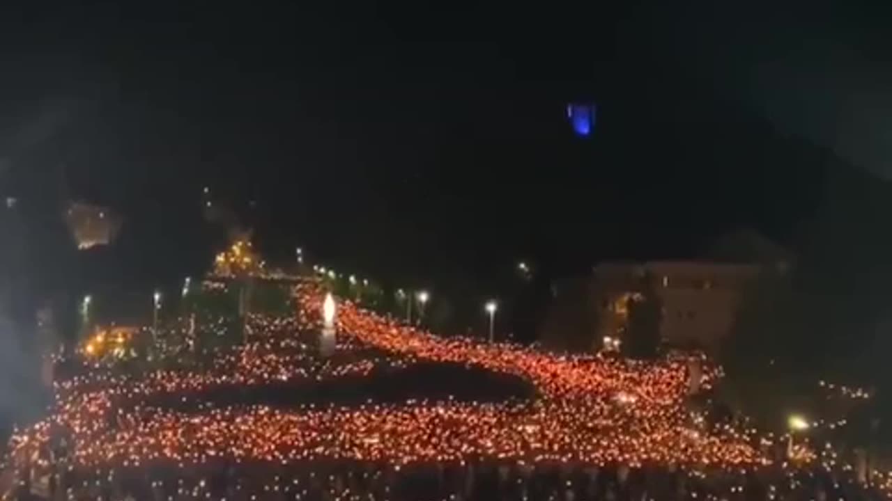 Thousands of Christians in France gathered together in a breathtaking display of faith and unity