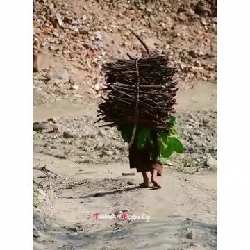 What a burden on this woman's shoulders