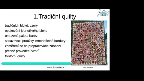 Typy quiltů Parchworkování 01