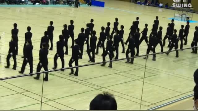 Japanese Synchronized Walking Competition