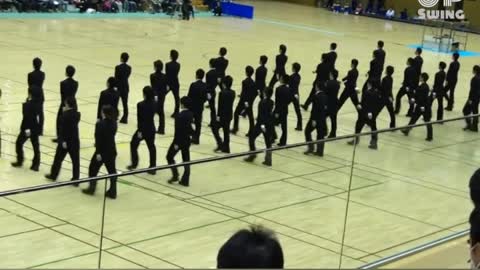 Japanese Synchronized Walking Competition