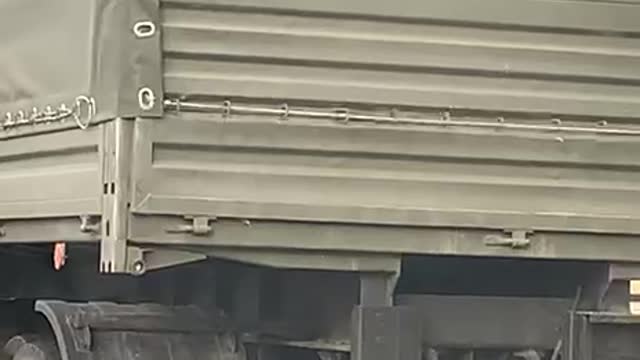 Supply trucks are on the way to the frontline