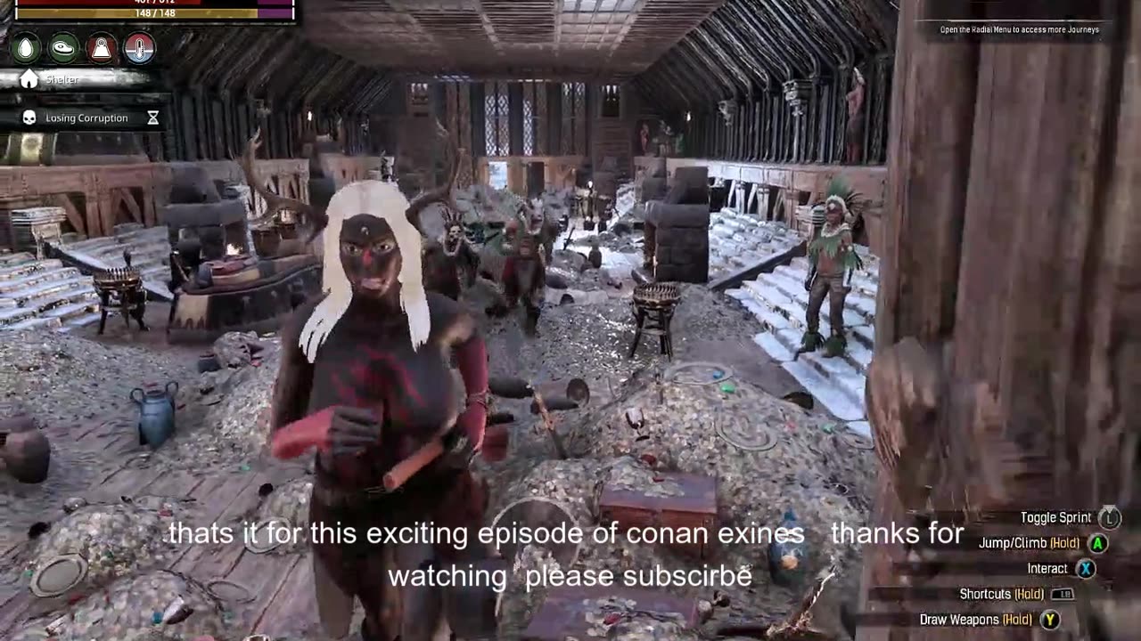 Conan Exiles, buying elephant hide's, Bouncing, busty, boobs, breast expansion