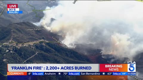 Franklin Fire Explodes Destroys Malibu Homes