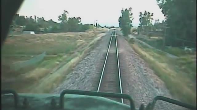 Head on Train Crash Footage (video shot from onboard)