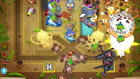 BTD6 chutes map on hard mode