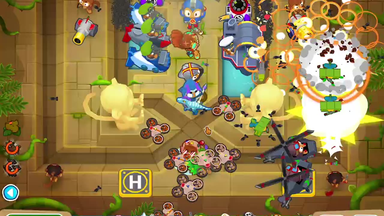 BTD6 chutes map on hard mode
