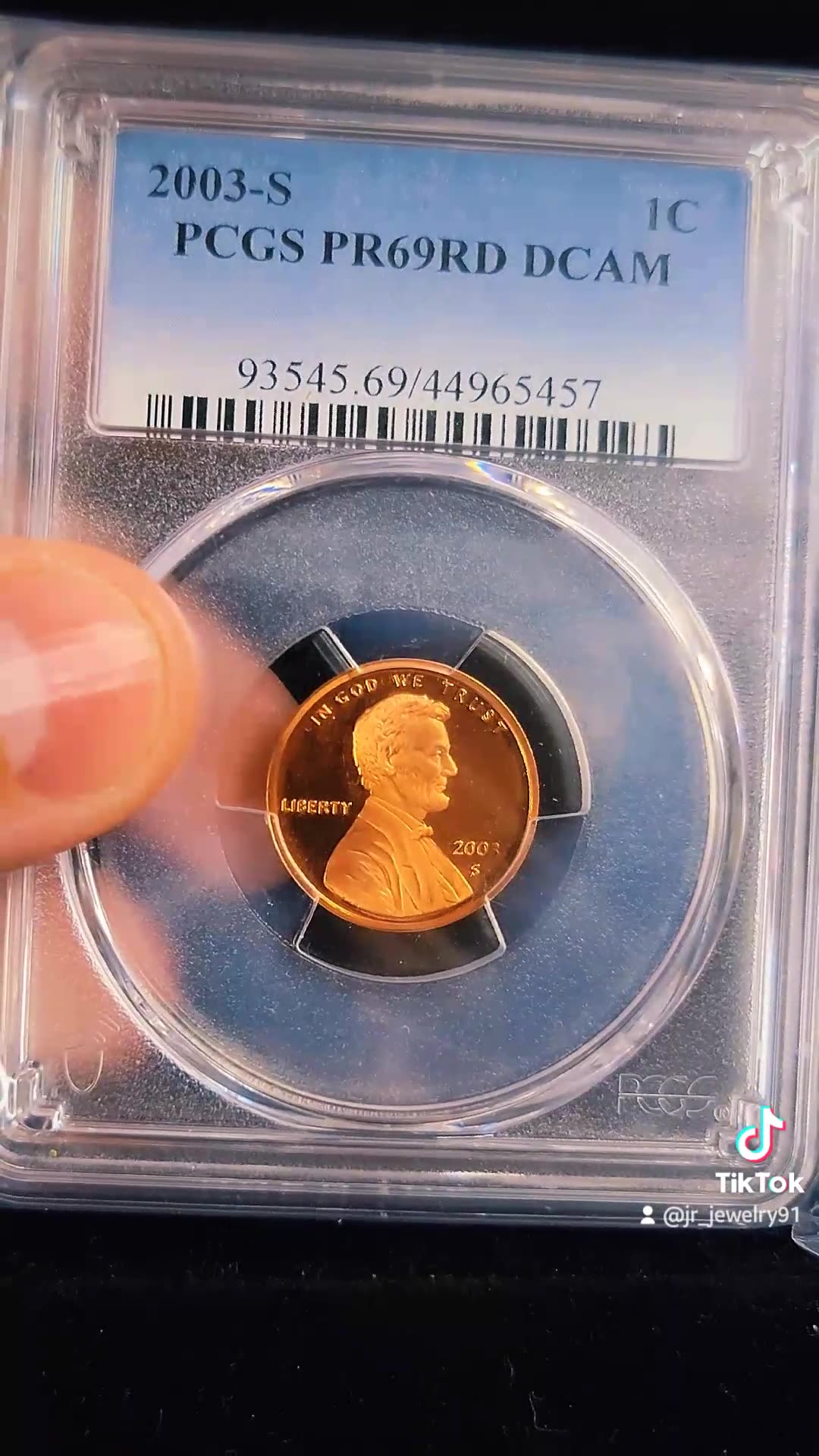 Graded 2003-S Lincoln Memorial Penny !!!