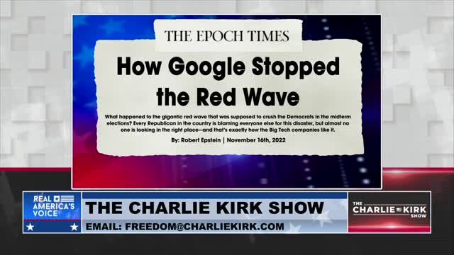 Dr. Robert Epstein Reveals How Google Stopped the Red Wave