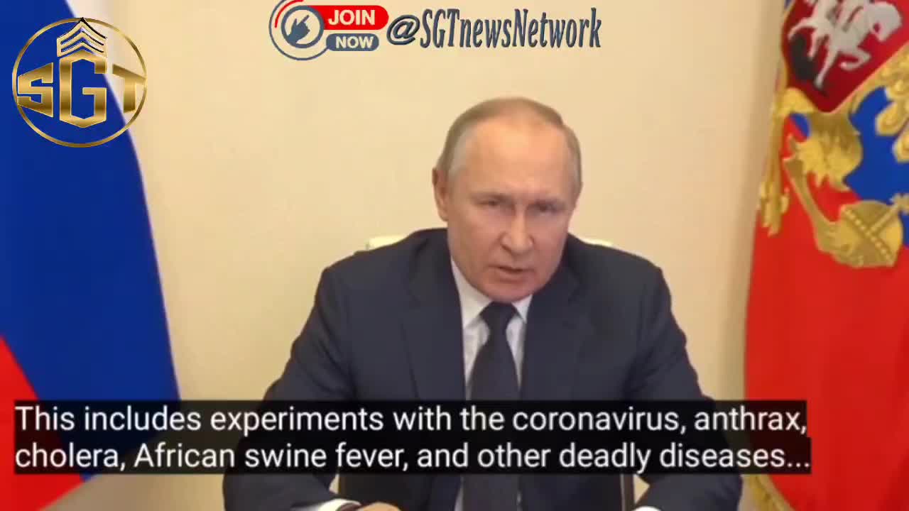 🔴Putin: Coronavirus was part of the biological weapons program in Ukraine
