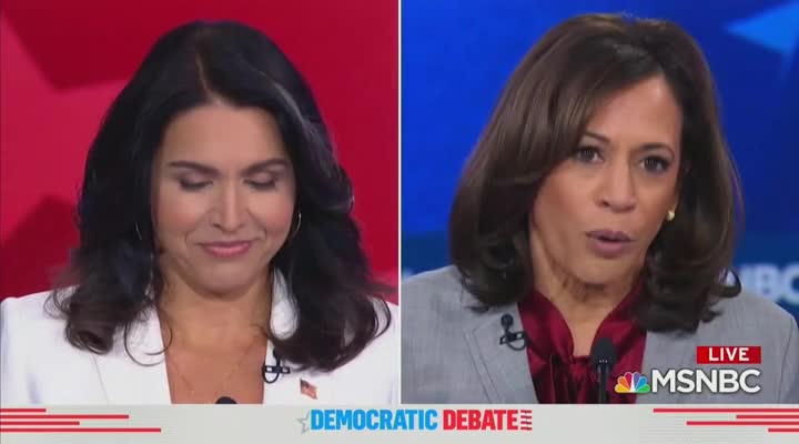 Harris criticizes Gabbard for going on Fox News