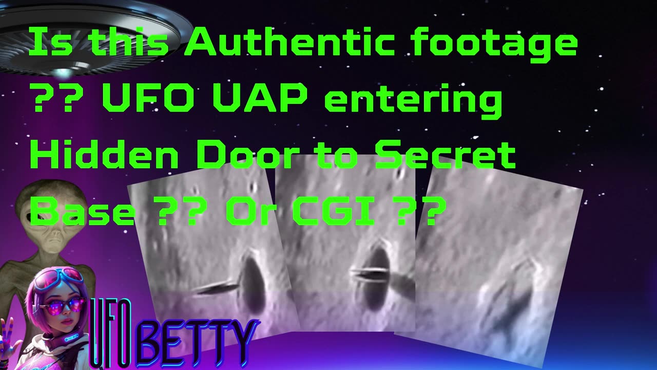 Is this Authentic footage ?? UFO UAP entering Hidden Door to Secret Base ?? Or CGI ??